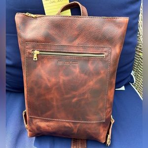 Portland Leather Goods- Premium Lava Tote Backpack